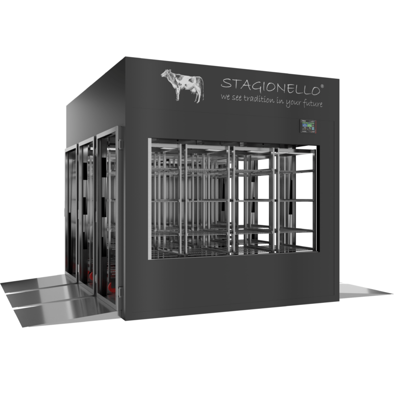 Stagionello® Meat Curing Device 1800 Kg Tunnel GLASS DOOR