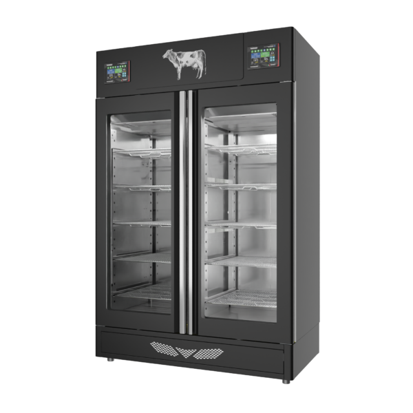 Stagionello® Meat Curing Device Twin 100 + 100 Kg Glass Door