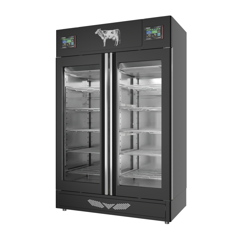 Stagionello® Meat Curing Device Twin 100 + 100 Kg Glass Door