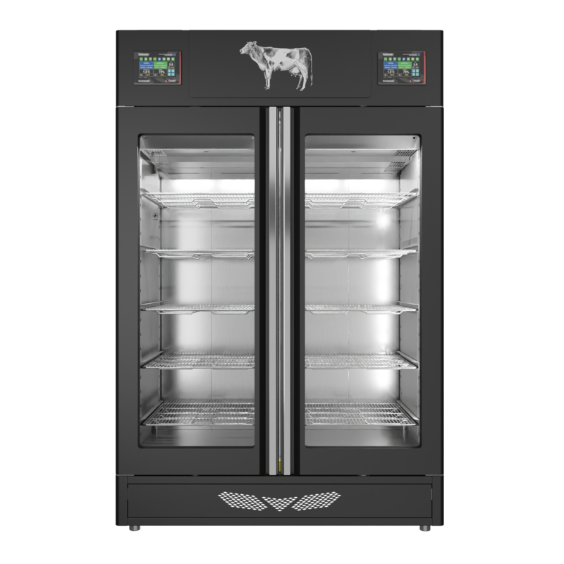 Stagionello® Meat Curing Device Twin 100 + 100 Kg Glass Door - Image 2