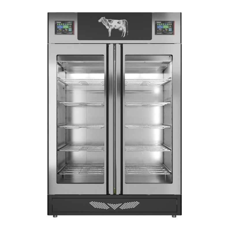 Stagionello® Meat Curing Device Twin 100 + 100 Kg Glass Door - Image 5