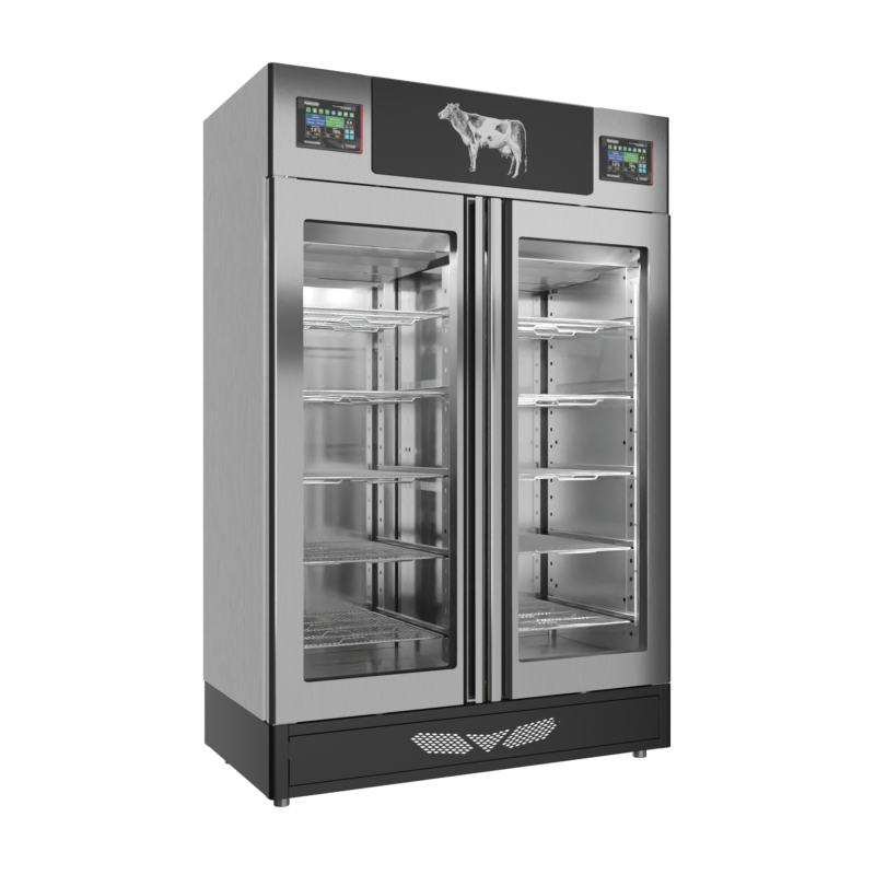 Stagionello® Meat Curing Device Twin 100 + 100 Kg Glass Door - Image 6