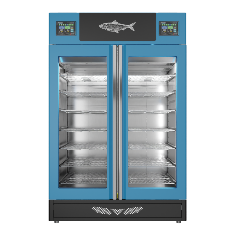 Stagionello® Fish Curing Device Twin 100 + 100 Kg glass door - Image 2