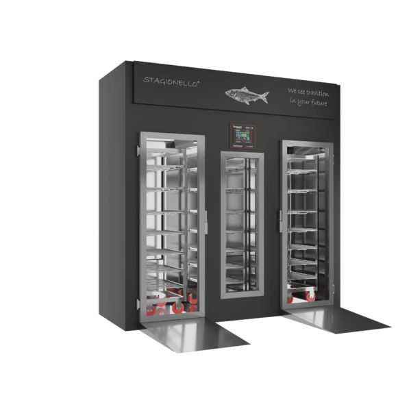 Stagionello® Fish Curing Device 400 Kg Walk-in GLASS DOOR