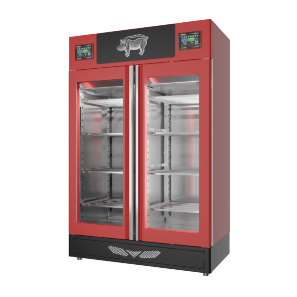 Stagionello® Salami Curing Device Twin 100+100 Kg glass door
