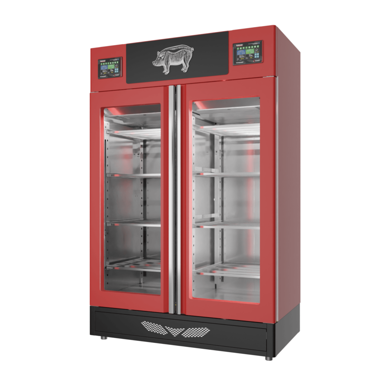 Stagionello® Salami Curing Device Twin 100+100 Kg glass door