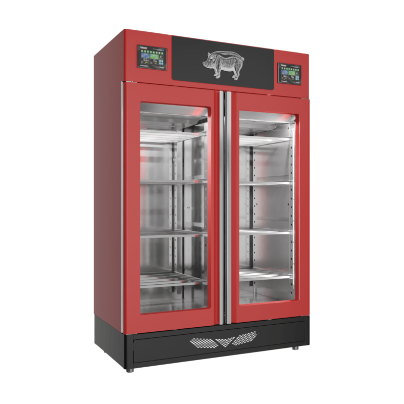 Stagionello® Salami Curing Device Twin 100+100 Kg glass door - Image 3