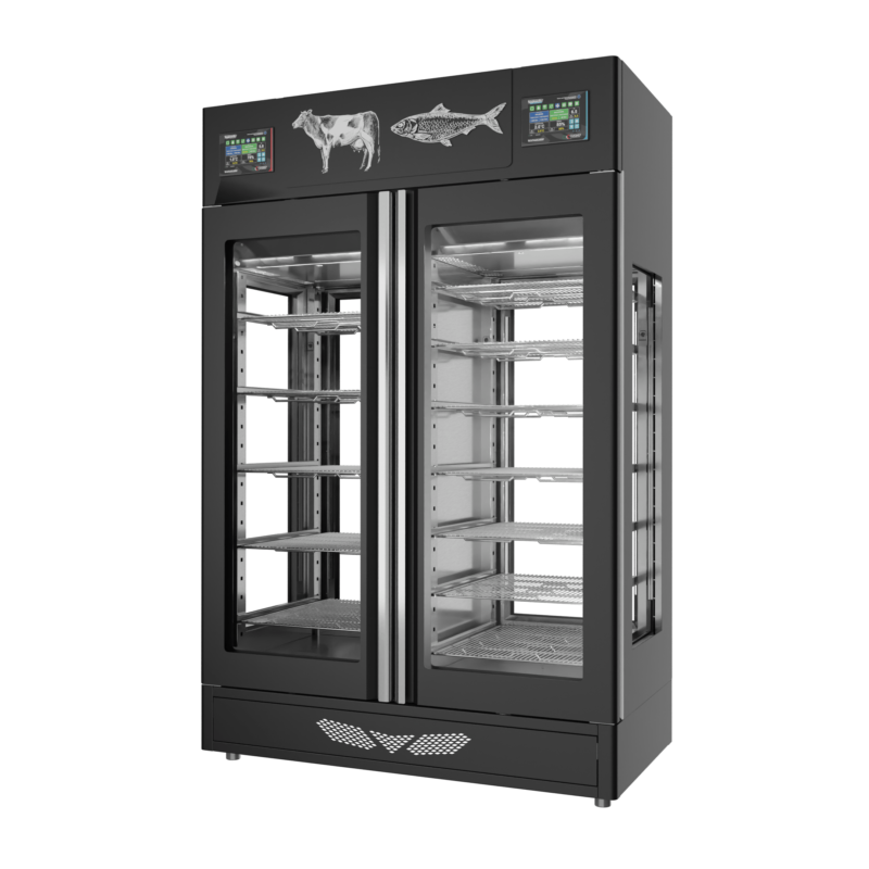 Stagionello® Meat Curing Device Combo 100+100 Kg Meat/Fish 4 GLASSES