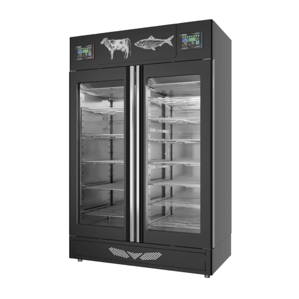 Stagionello® Meat Curing Device Combo 100+100 Kg Meat/Fish GLASS DOOR