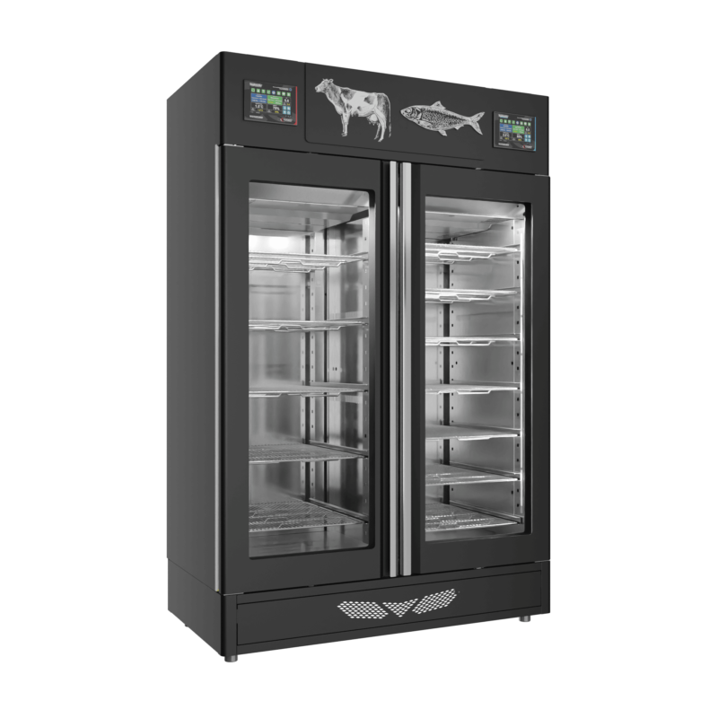 Stagionello® Meat Curing Device Combo 100+100 Kg Meat/Fish GLASS DOOR - Image 3