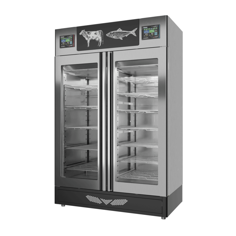 Stagionello® Meat Curing Device Combo 100+100 Kg Meat/Fish GLASS DOOR - Image 4
