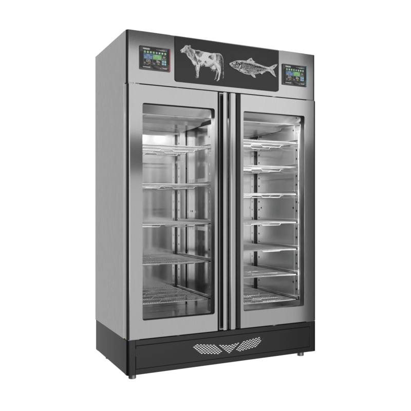 Stagionello® Meat Curing Device Combo 100+100 Kg Meat/Fish GLASS DOOR - Image 6