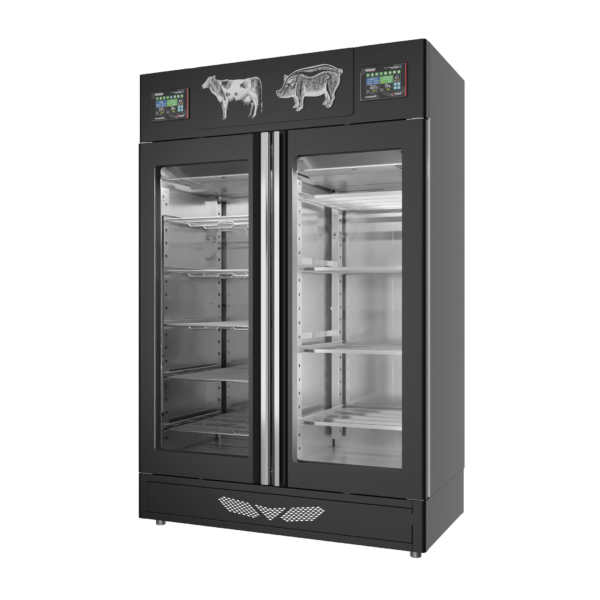 Stagionello® Meat Curing Device Combo 100+100 Kg Meat/Salami GLASS DOOR