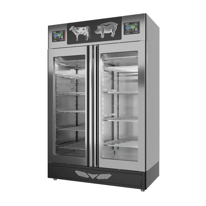 Stagionello® Salami Curing Device Combo 100+100 Kg Salami/Meat glass door - Image 4