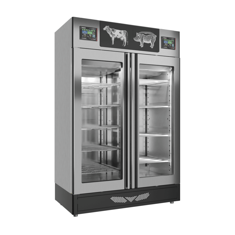 Stagionello® Salami Curing Device Combo 100+100 Kg Salami/Meat glass door - Image 6