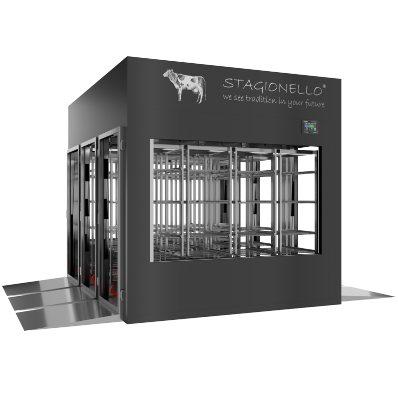 Stagionello® Meat Curing Device 1800 Kg Tunnel 4 GLASSES