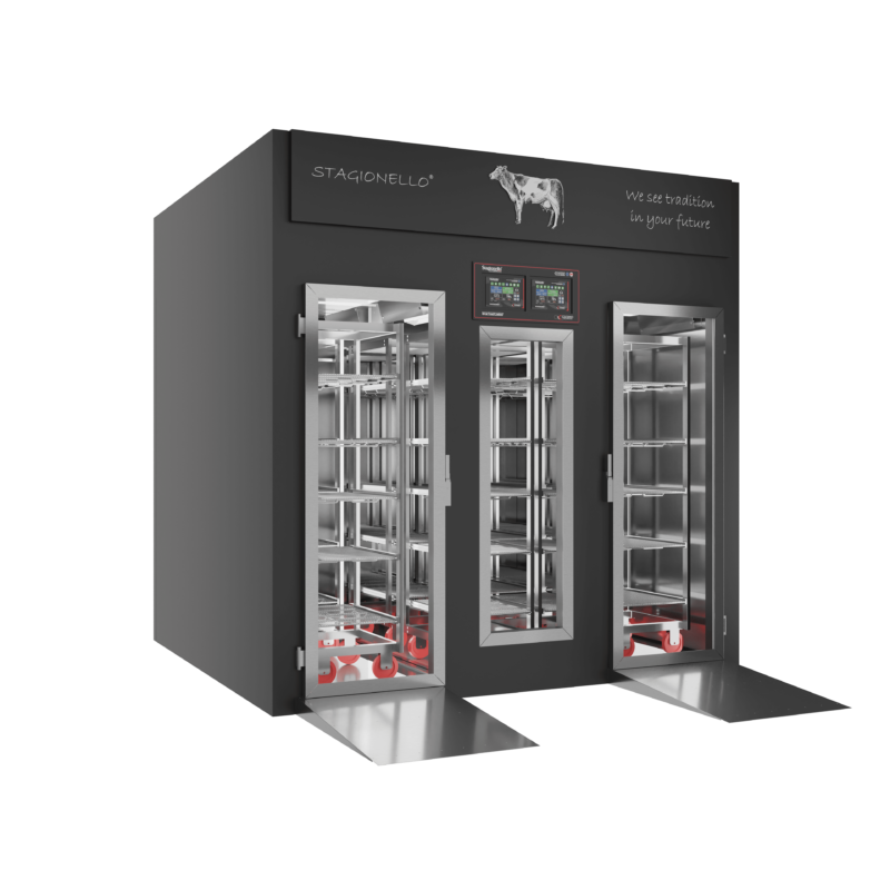 Stagionello® Meat Curing Device Walk-in 300+900 kg GLASS DOOR