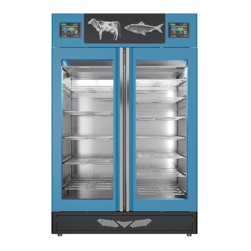 Stagionello® Fish Curing Device Combo 100+100 KG fish/meat glass door - Image 2