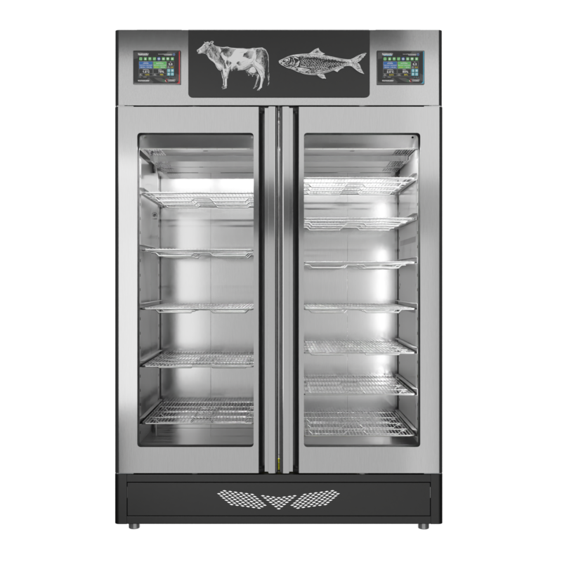 Stagionello® Fish Curing Device Combo 100+100 KG fish/meat glass door - Image 5