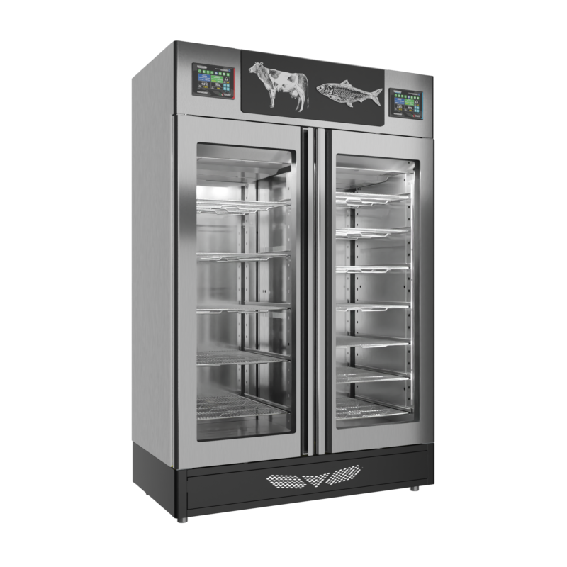 Stagionello® Fish Curing Device Combo 100+100 KG fish/meat glass door - Image 6