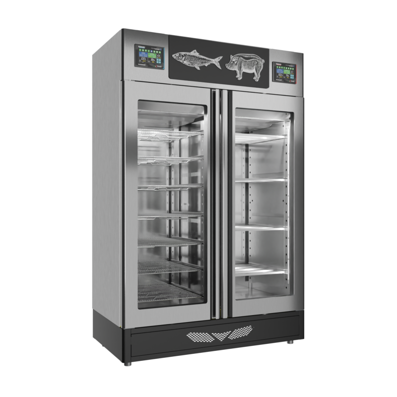 Stagionello® Fish Curing Device Combo 100+100 KG fish/salami glass door - Image 6