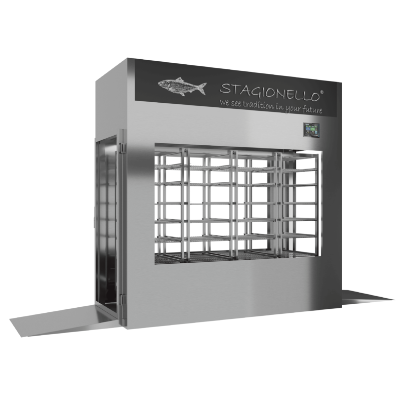 Stagionello® Fish Curing Device 600 Kg Tunnel 4 GLASSES - Image 2