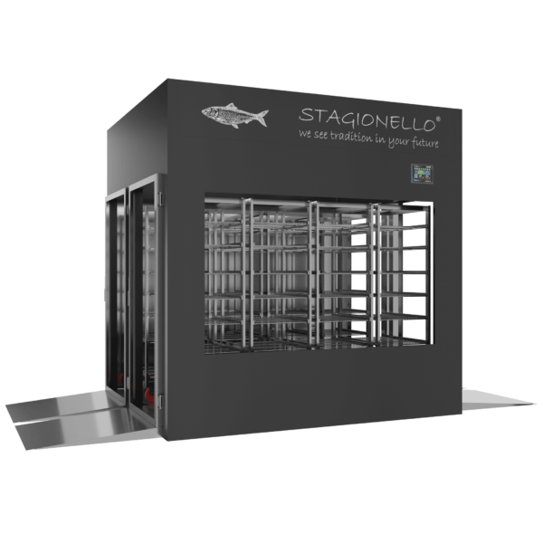 Stagionello® Fish Curing Device 1200 Kg Tunnel gLASS DOOR