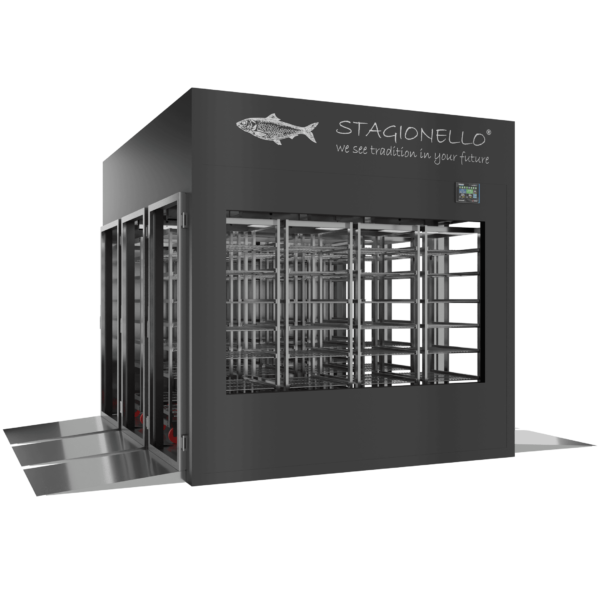 Stagionello® Fish Curing Device 1800 Kg Tunnel GLASS DOOR
