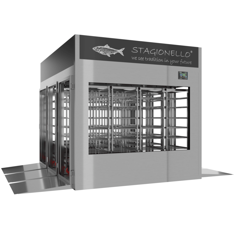 Stagionello® Fish Curing Device 1800 Kg Tunnel 4 glasses - Image 2