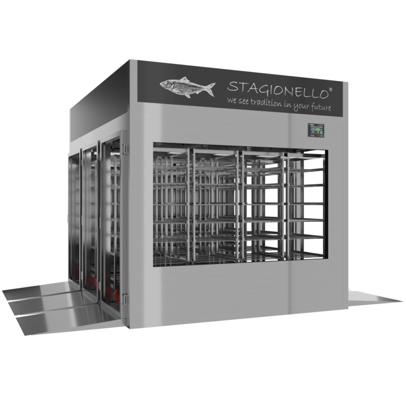 Stagionello® Fish Curing Device 1800 Kg Tunnel GLASS DOOR - Image 2