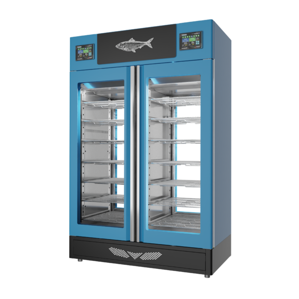 Stagionello® Fish Curing Device Twin 100 + 100 Kg 2 glasses