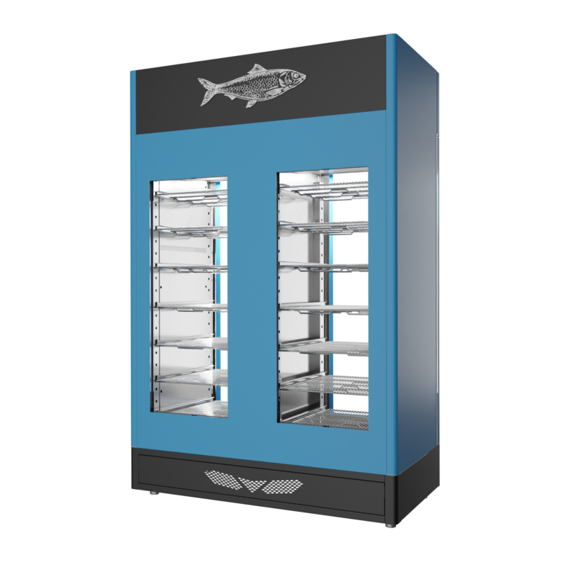 Stagionello® Fish Curing Device Twin 100 + 100 Kg 2 glasses - Image 5