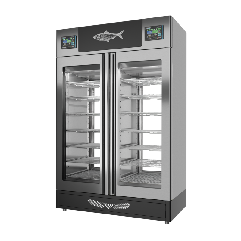 Stagionello® Fish Curing Device Twin 100 + 100 Kg 2 glasses - Image 7