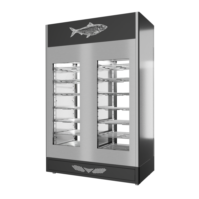 Stagionello® Fish Curing Device Twin 100 + 100 Kg 2 glasses - Image 11