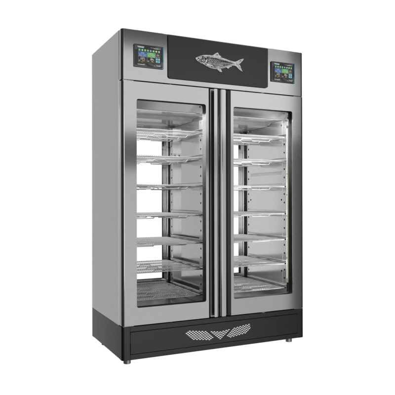 Stagionello® Fish Curing Device Twin 100 + 100 Kg 2 glasses - Image 9