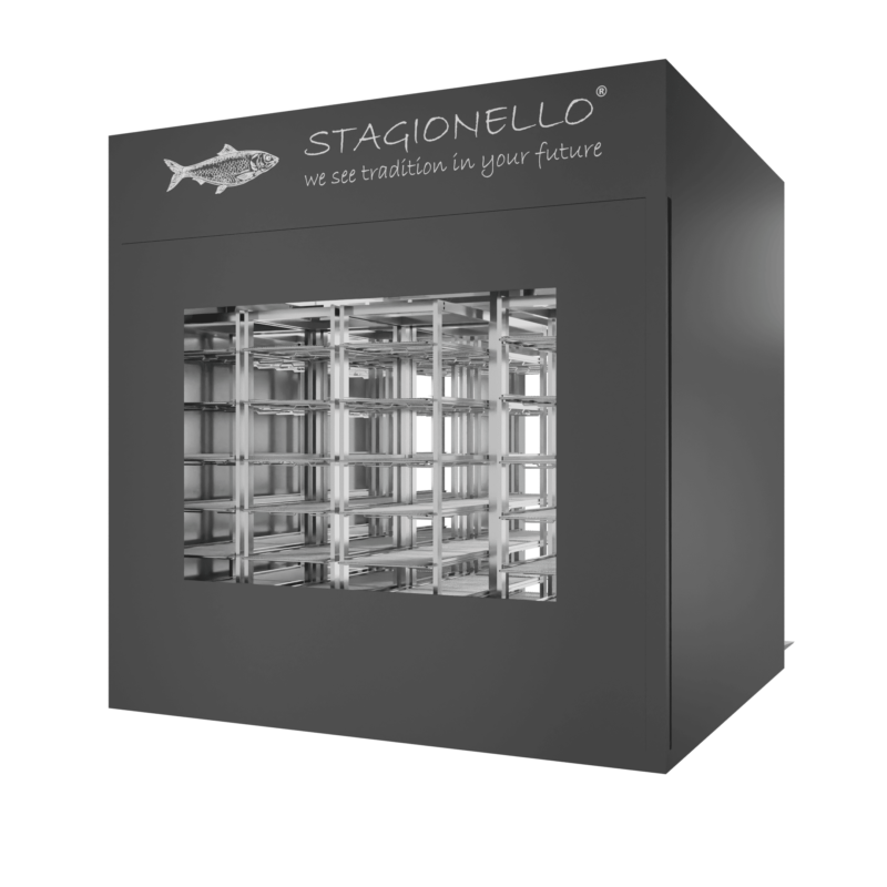 Stagionello® Fish Curing Device 1200 Kg Walk-in 2 glasses - Image 2