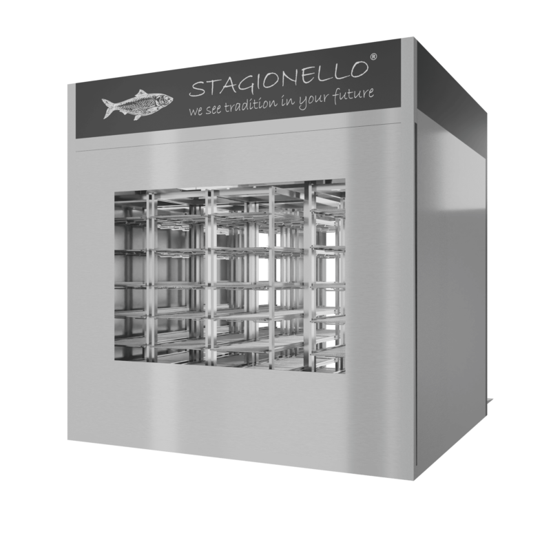 Stagionello® Fish Curing Device 1200 Kg Walk-in 2 glasses - Image 4