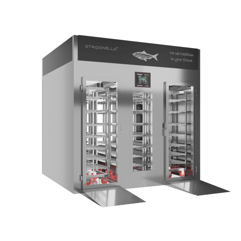 Stagionello® Fish Curing Device 1200 Kg Walk-in 2 glasses - Image 3