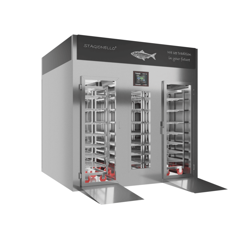 Stagionello® Fish Curing Device 1200 Kg Walk-in glass door - Image 2