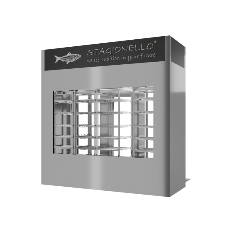 Stagionello® Fish Curing Device 400 Kg Walk-in 2 glasses - Image 4