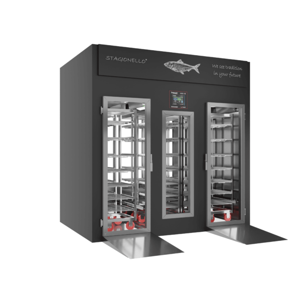 Stagionello® Fish Curing Device 800 Kg Walk-in 2 GLASSES