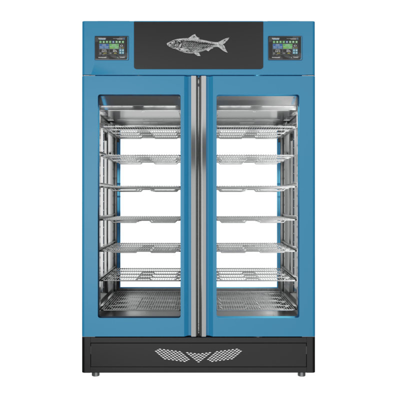 Stagionello® Fish Curing Device Twin 100+100 Kg 4 glasses - Image 2