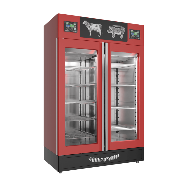 Stagionello® Salami Curing Device Combo 100+100 Kg Salami/Meat glass door - Image 3