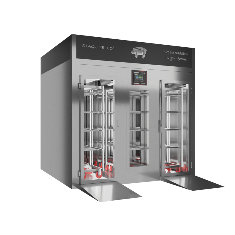 Stagionello® Salami Curing Device 1200 Kg Walk-In GLASS DOOR - Image 2
