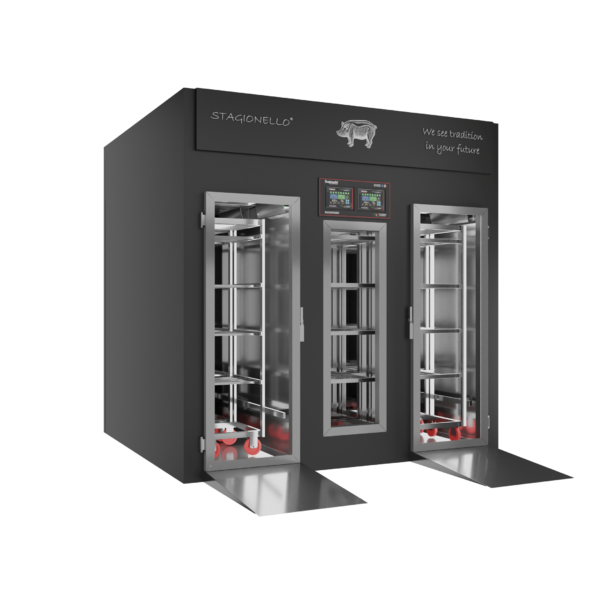 Stagionello® Salami Curing Device 300/900 Kg Walk-In 2 GLASSES