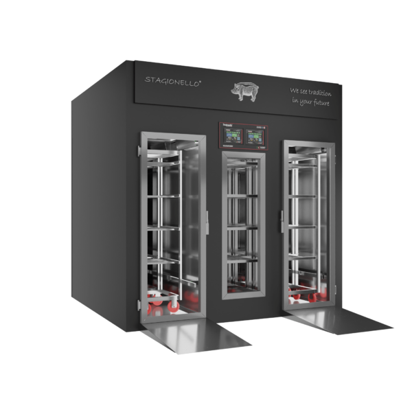 Stagionello® Salami Curing Device 300/900 Kg Walk-In GLASS DOOR