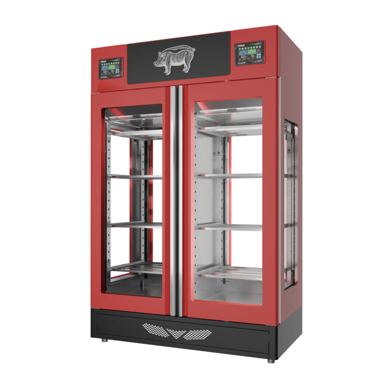 Stagionello® Salami Curing Device Twin 100+100 Kg 4 glasses