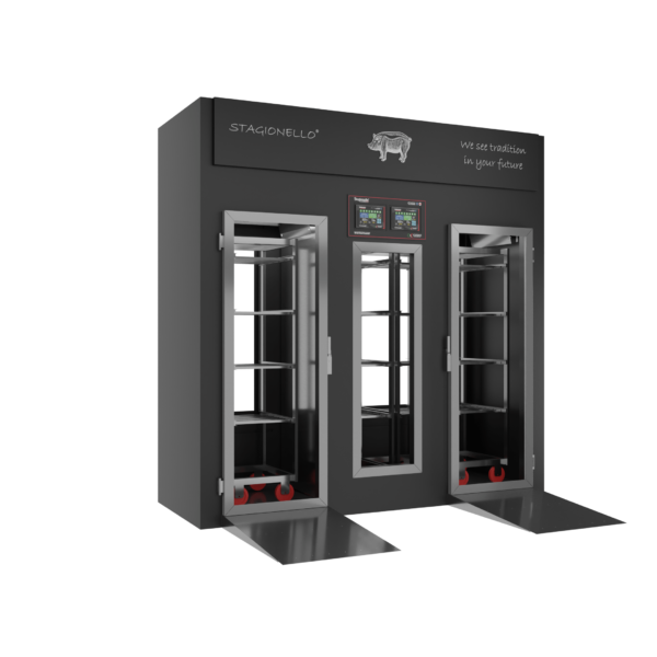Stagionello® Salami Curing Device 100/300 Kg Walk-in 2 glasses